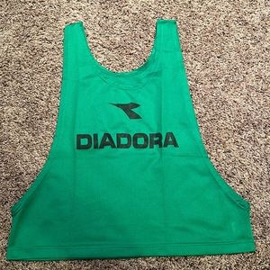 Diadora Soccer Vest - Green - One Size, Unisex